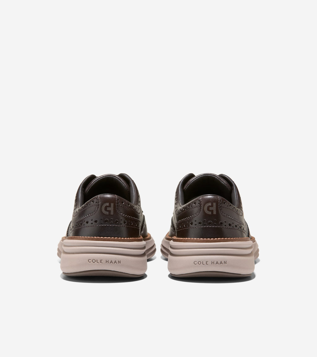 Men's ØriginalGrand Horizon Wingtip Oxfords-Dark Chocolate-Dark Natural