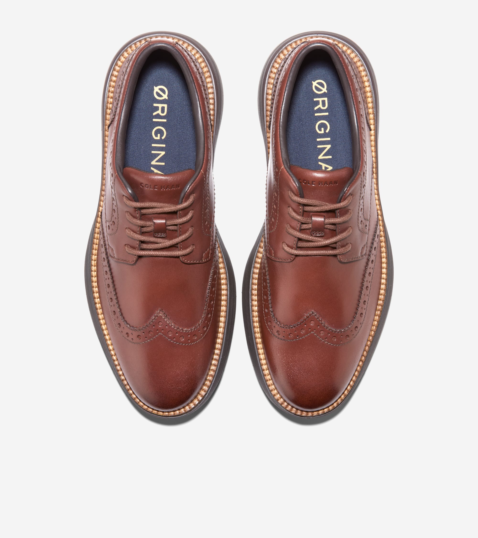 Men's ØriginalGrand Horizon Wingtip Oxfords in Brown | Cole Haan