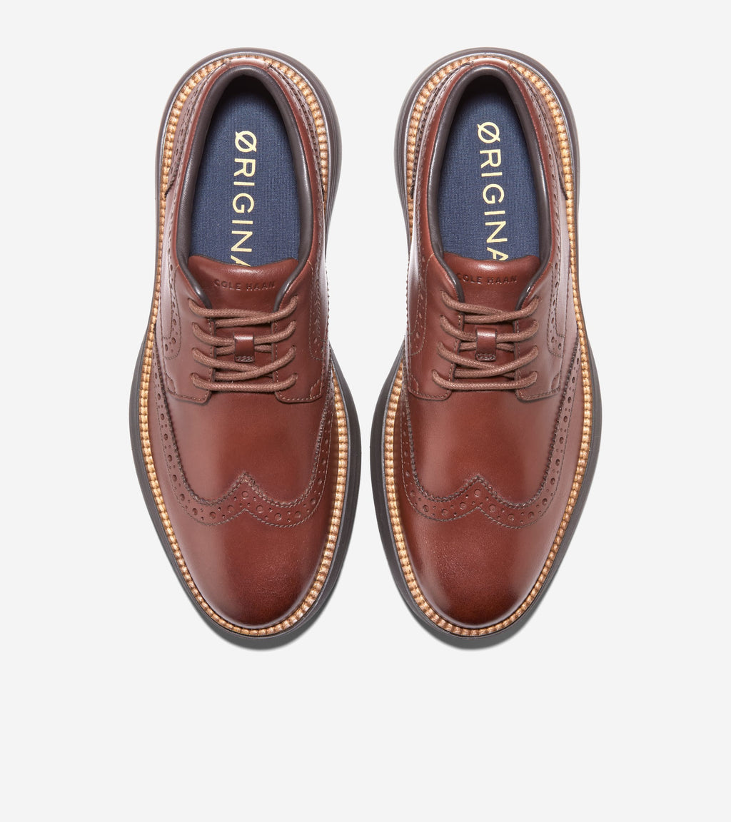 Men's ØriginalGrand Horizon Wingtip Oxfords-Woodbury-Dark Natural-Java