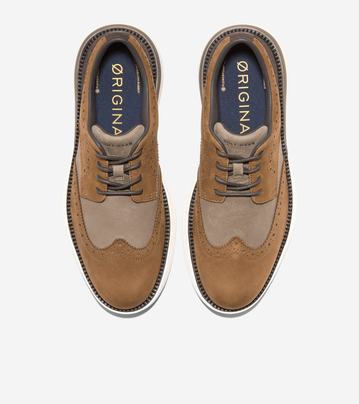 Men's ØriginalGrand Horizon Wingtip Oxfords-Spiced Brown-Dark Truffle