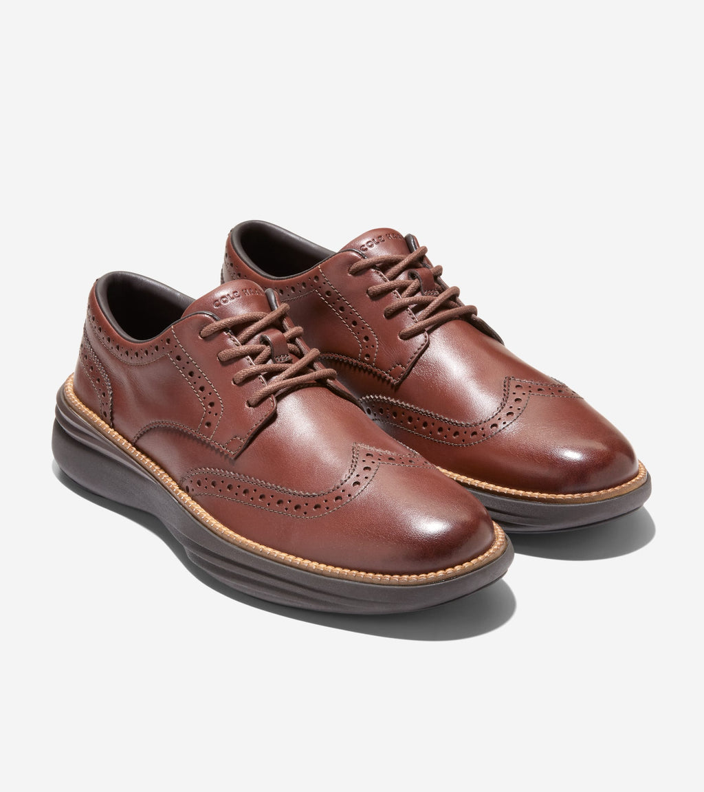 Men's ØriginalGrand Horizon Wingtip Oxfords-Woodbury-Dark Natural-Java