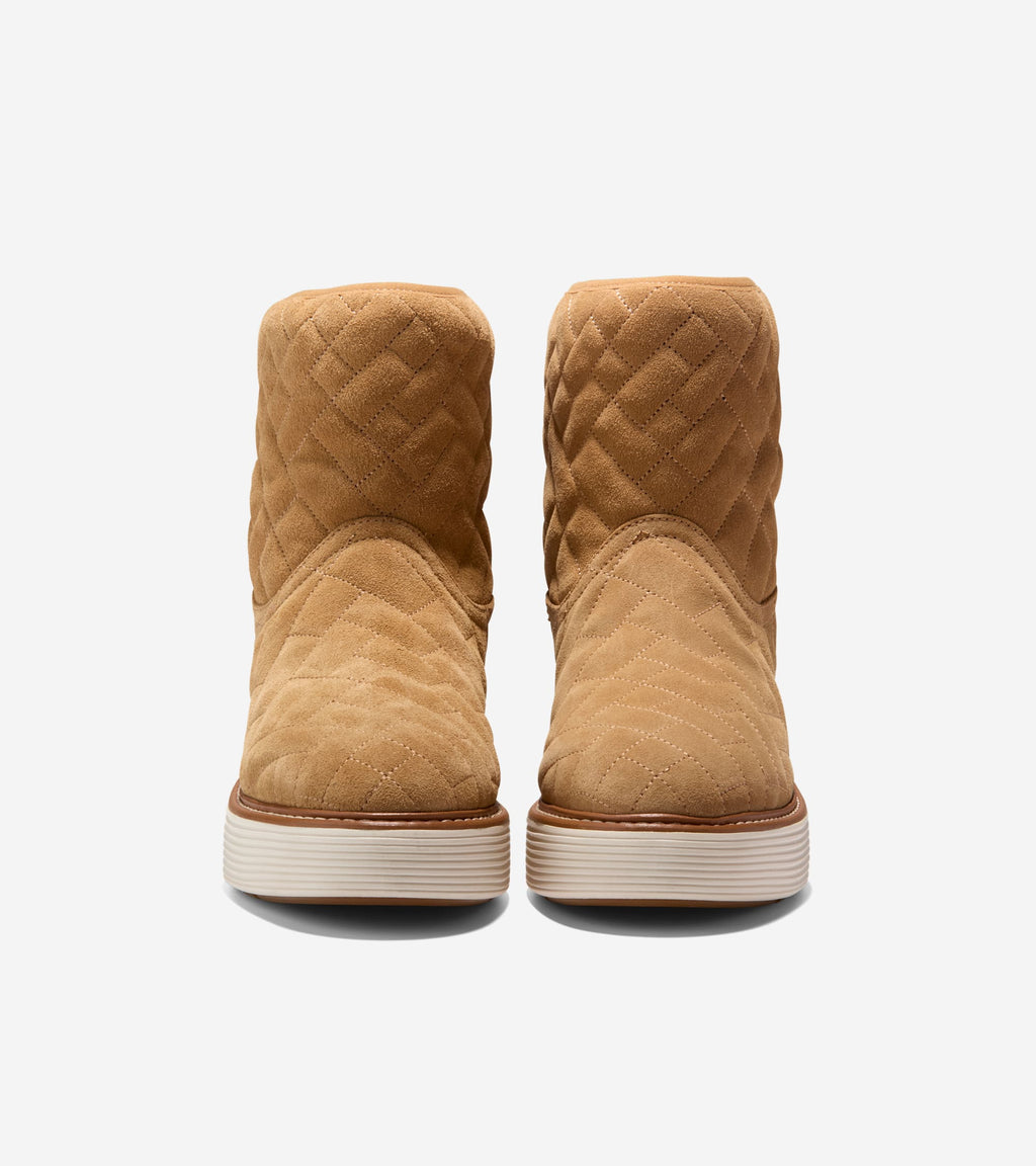 Women's ØriginalGrand Max Platform Pullon Booties-Golden Honey-Ivory