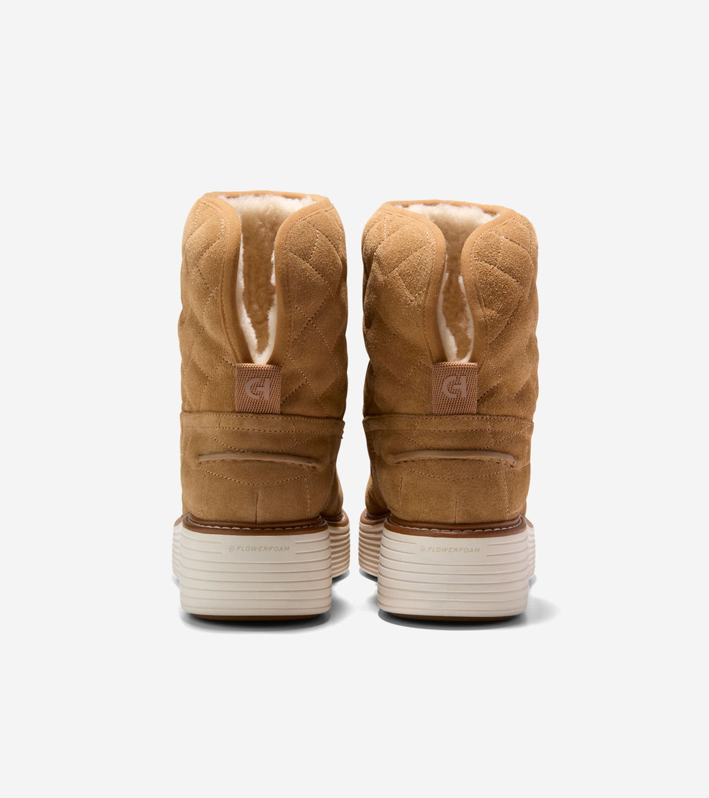 Women's ØriginalGrand Max Platform Pullon Booties-Golden Honey-Ivory