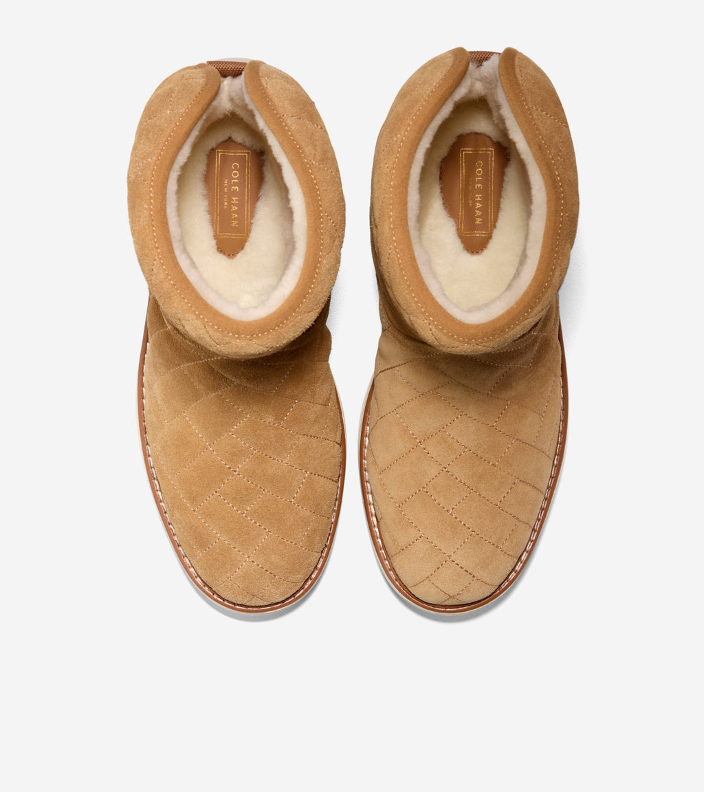 Women's ØriginalGrand Max Platform Pullon Booties-Golden Honey-Ivory