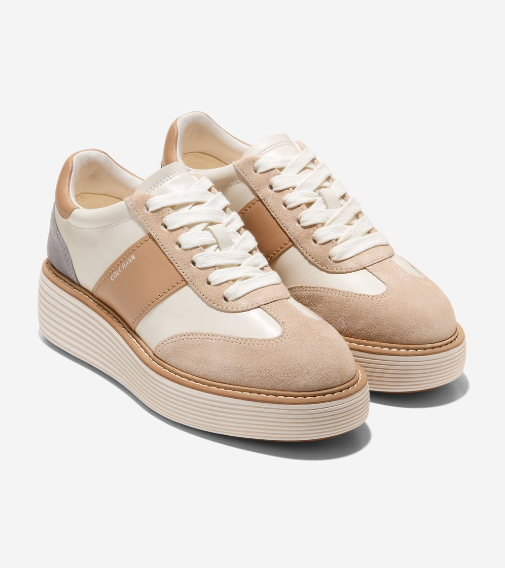 Women's ØriginalGrand Max Platform Sneakers-Ivory-Sesame-Frost Gray