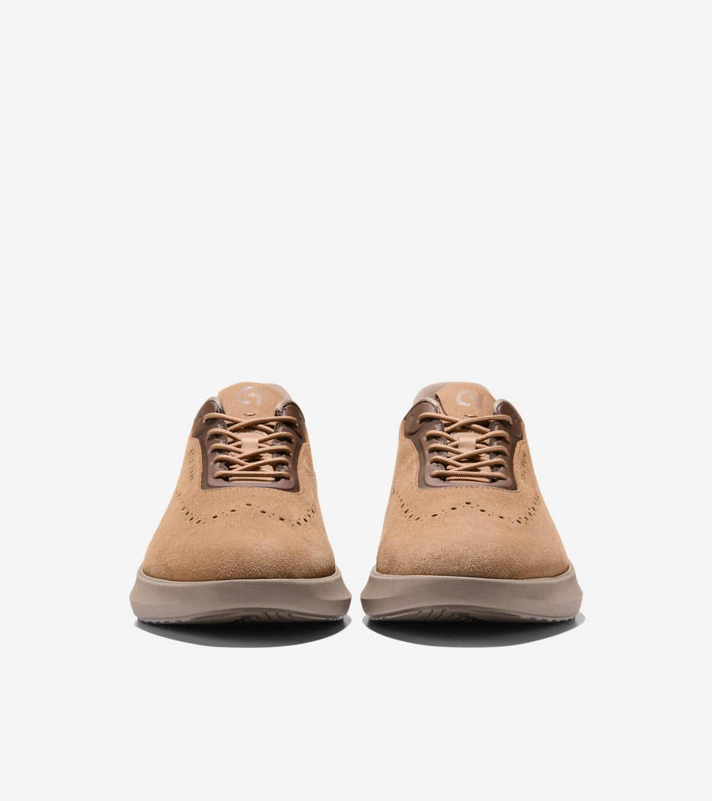 Men's ØriginalGrand Neoarc Quick-On Wingtip Oxfords-Toasted Coconut-Irish Coffee
