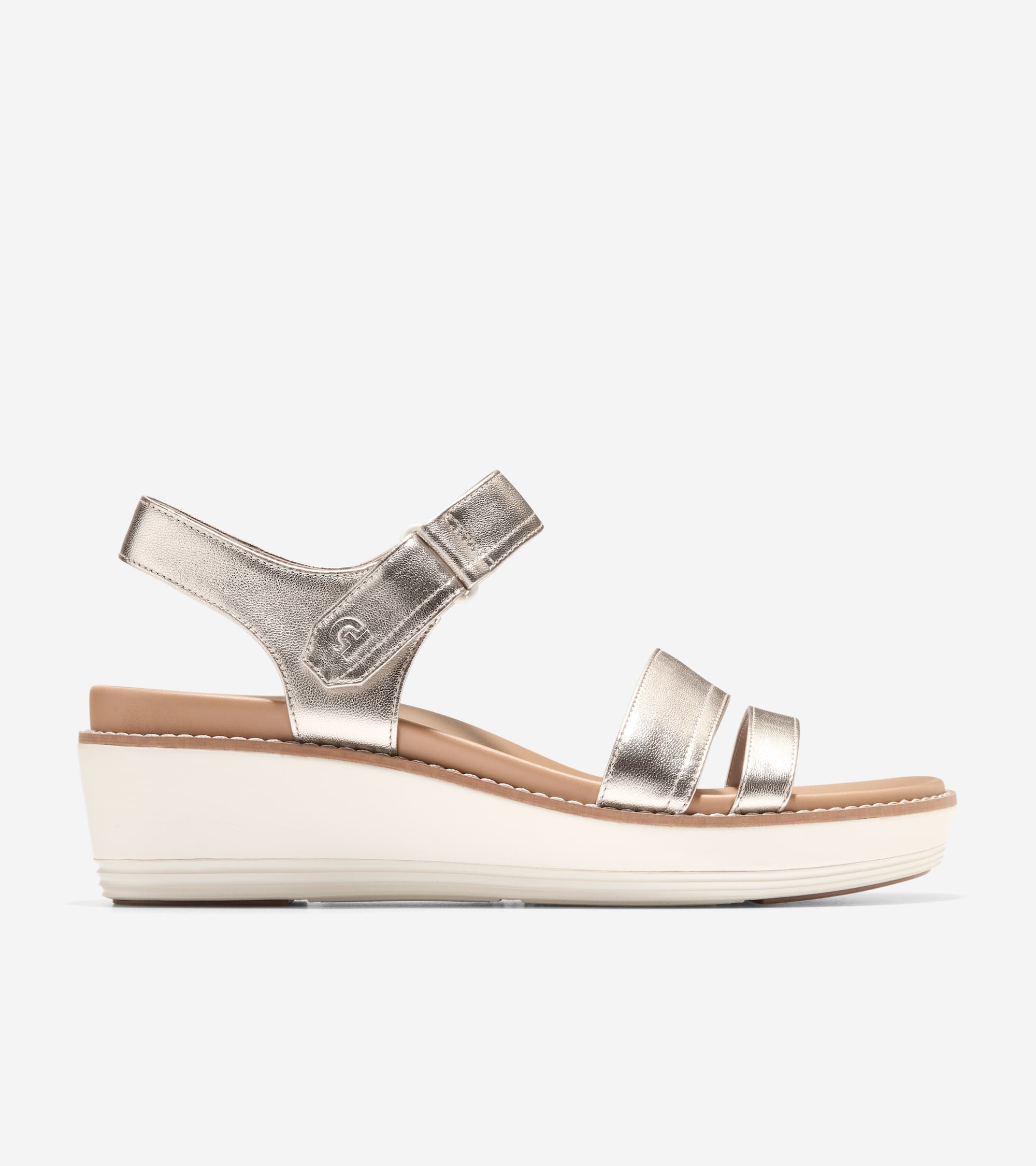 Women's ØriginalGrand Peyton Flatform Sandals in Gold | Cole Haan