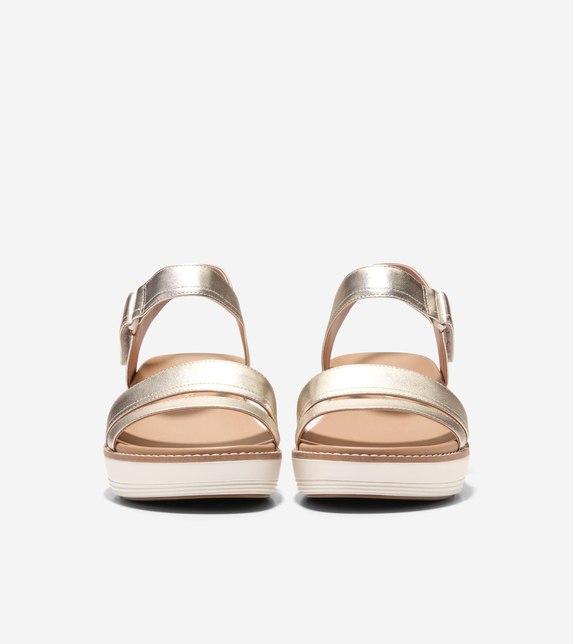 Women's ØriginalGrand Peyton Flatform Sandals-Soft Gold Metallic-Ivory
