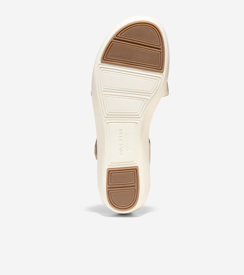 Women's ØriginalGrand Peyton Flatform Sandals-Soft Gold Metallic-Ivory