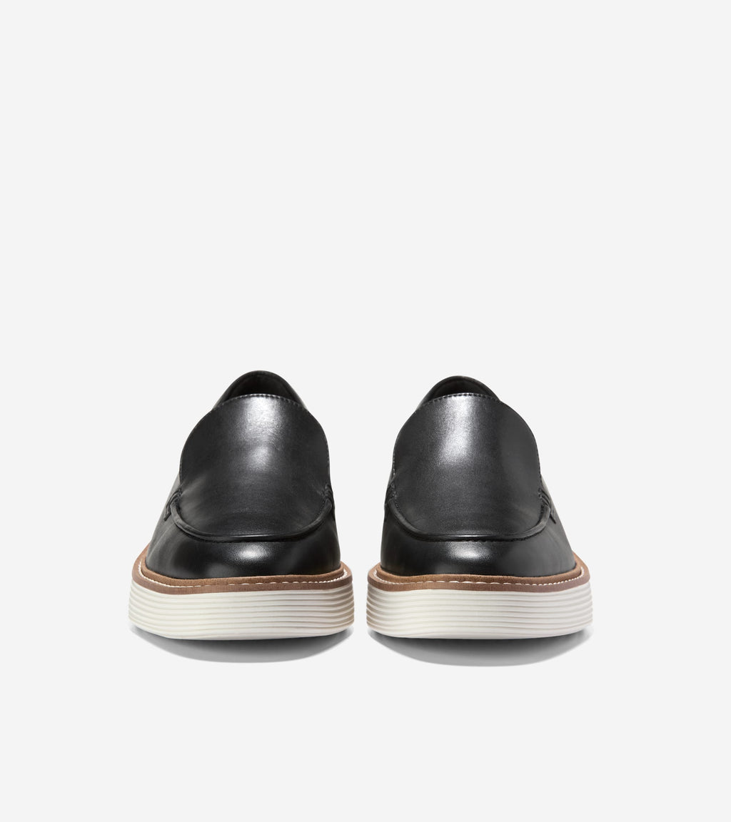 Women's ØriginalGrand Platform Venetian Loafers-Black-Ivory