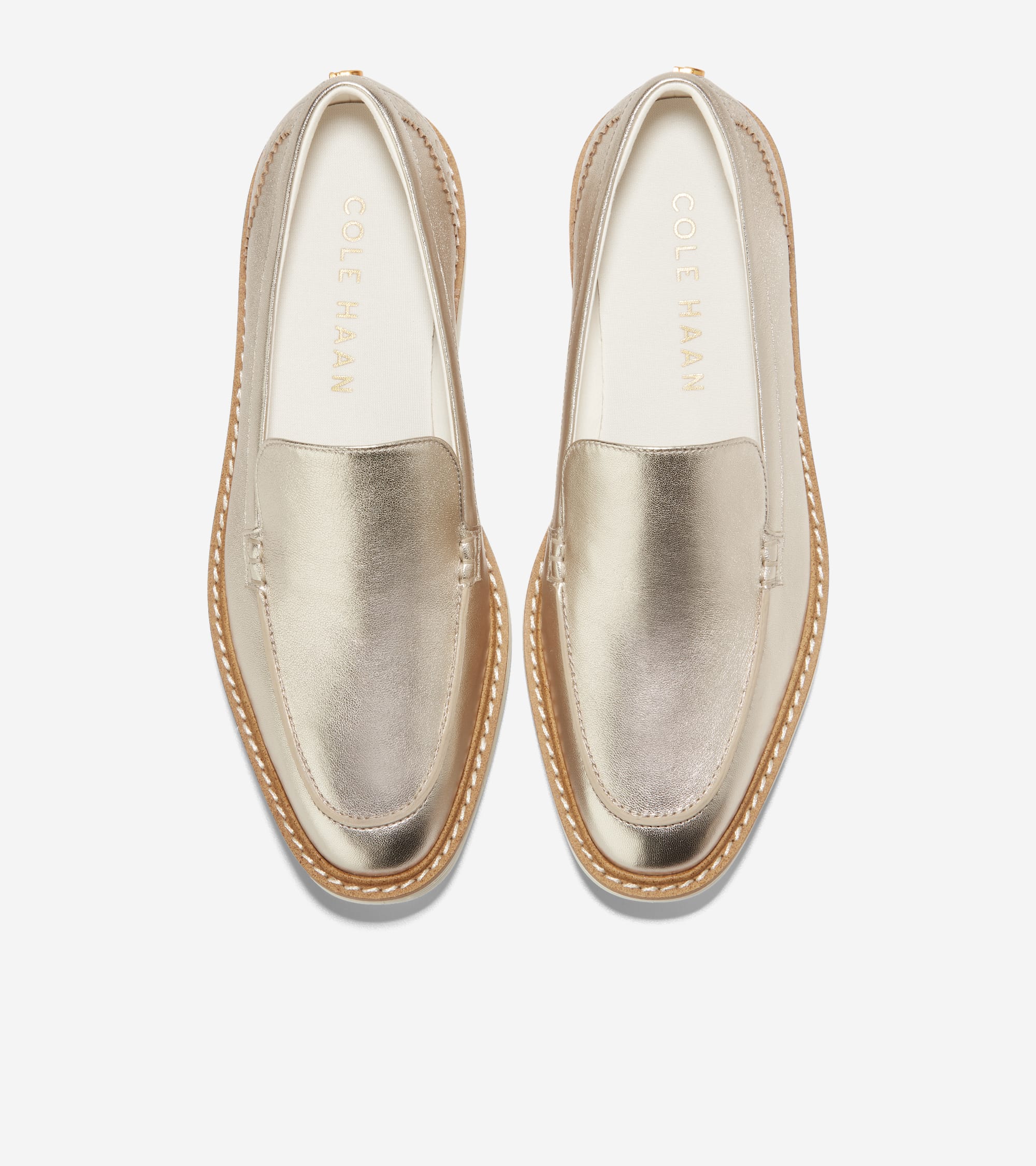 Women's ØriginalGrand Platform Venetian Loafers in Gold | Cole Haan