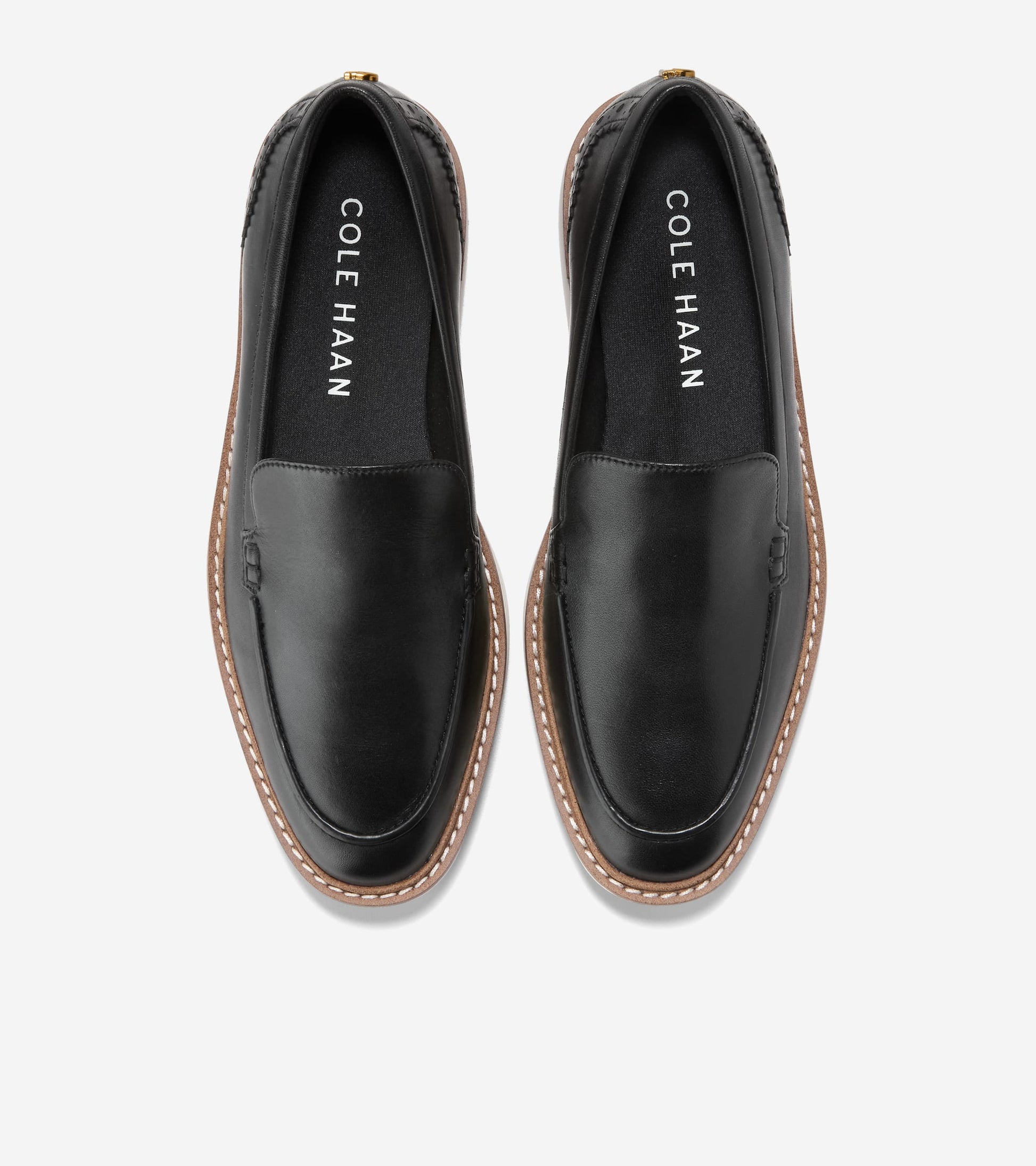 Women's ØriginalGrand Platform Venetian Loafers-Black-Ivory