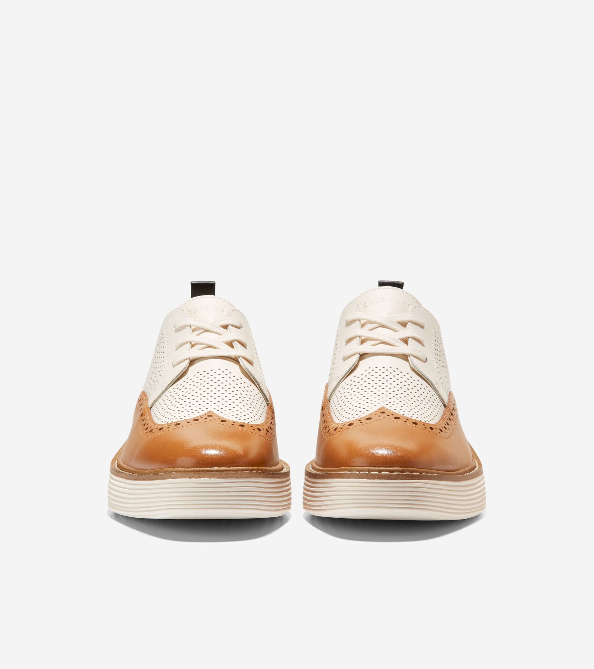 Women's ØriginalGrand Platform Wingtip Oxfords-Pecan-Ivory