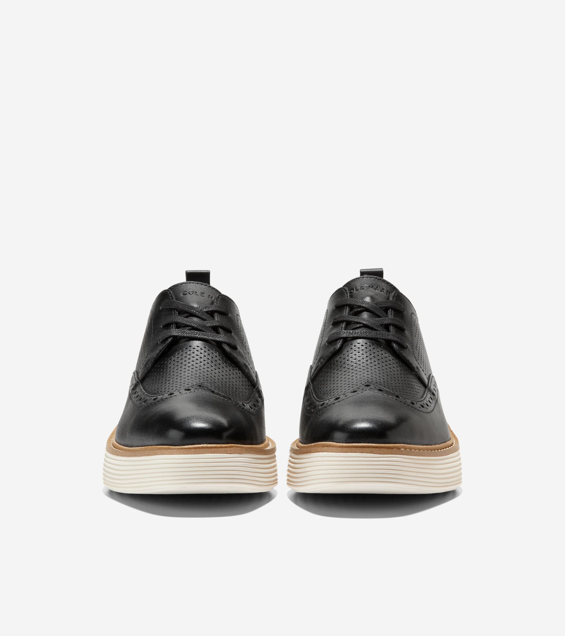 Women's ØriginalGrand Platform Wingtip Oxfords-Black-Ivory