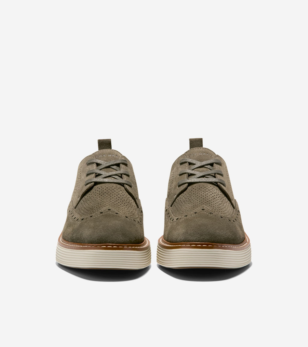 Women's ØriginalGrand Platform Wingtip Oxfords-Deep Olive