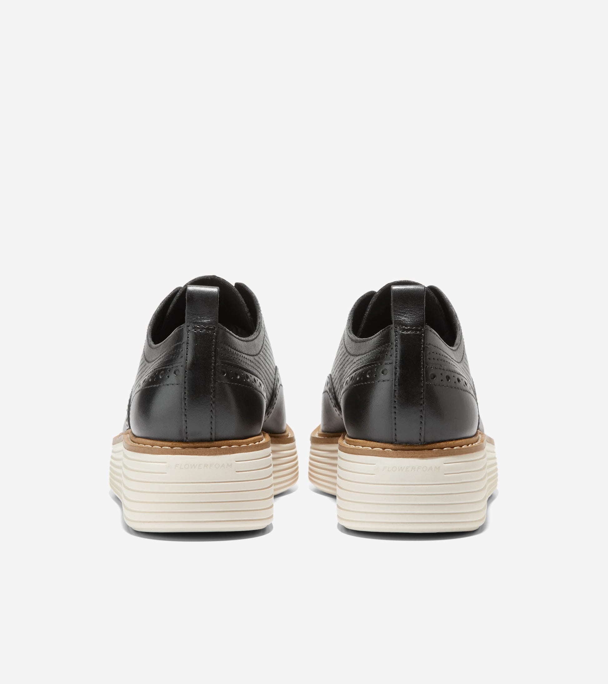 Women's ØriginalGrand Platform Wingtip Oxfords-Black-Ivory