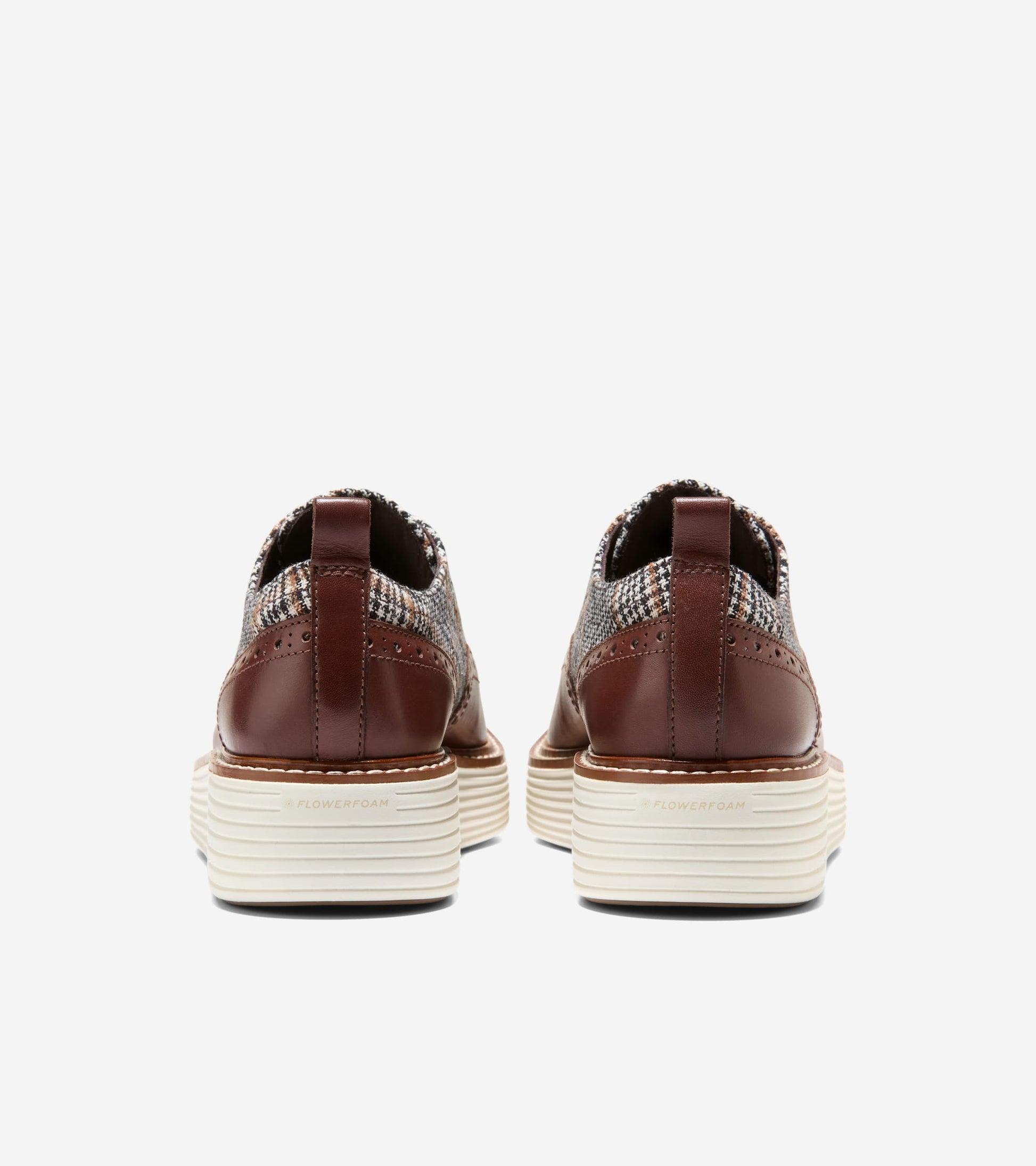 Women's ØriginalGrand Platform Wingtip Oxfords-Neutral Plaid-Hickory