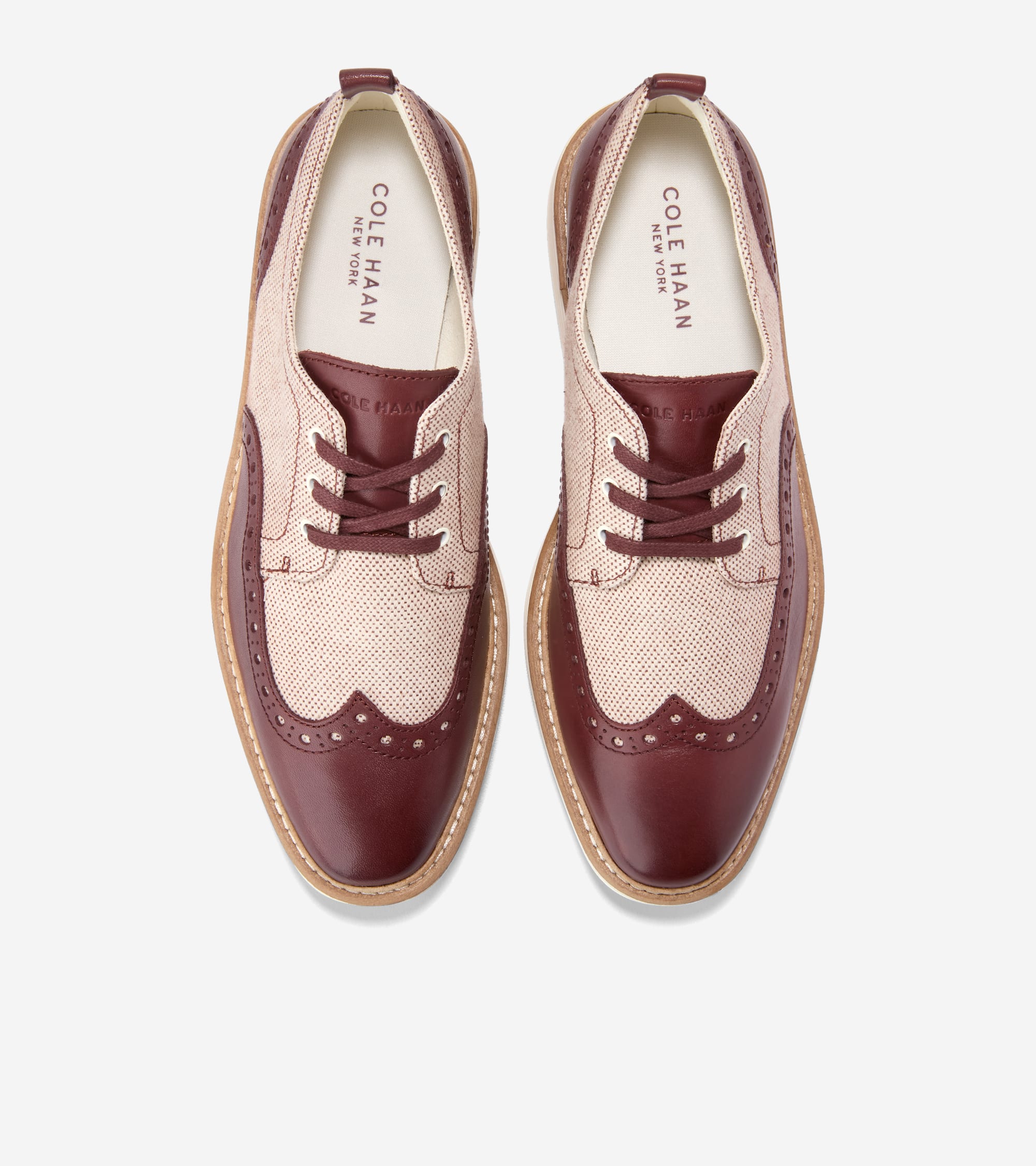 Women's ØriginalGrand Platform Wingtip Oxfords in Brown | Cole Haan