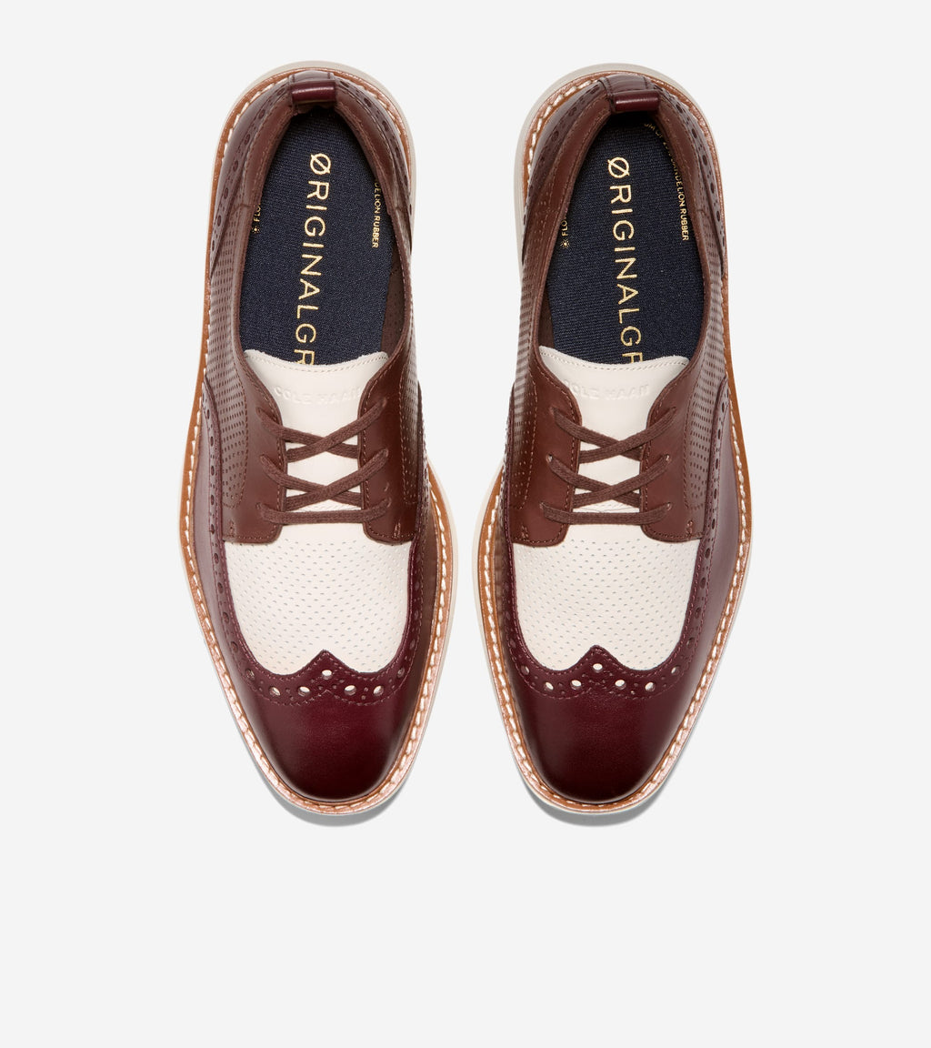 Women's ØriginalGrand Platform Wingtip Oxfords-Bloodstone-Hickory-Ivory