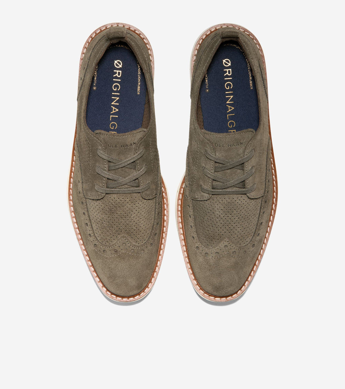 Women's ØriginalGrand Platform Wingtip Oxfords-Deep Olive