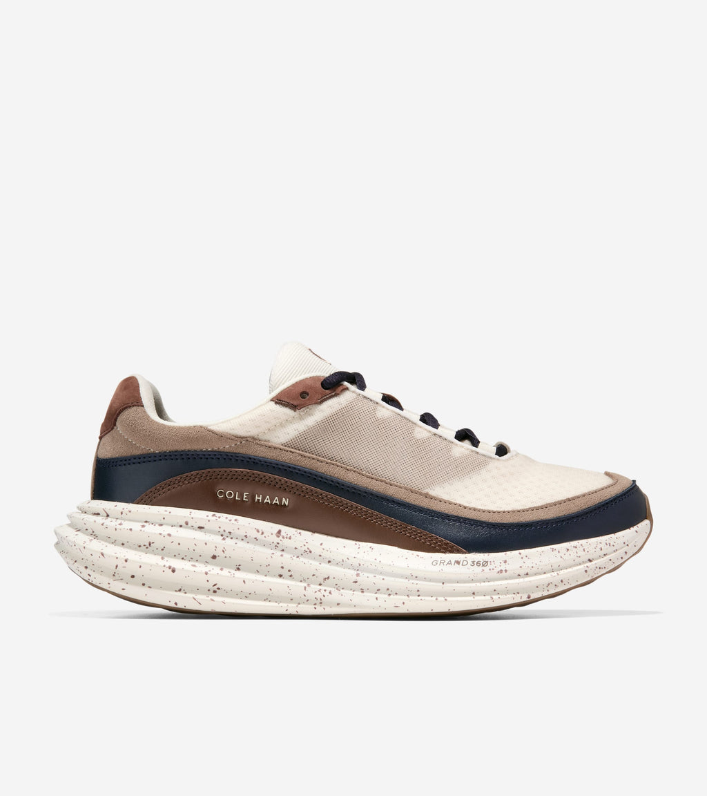 Men's ØriginalGrand Quadstar 2.0 Running Sneakers-Ivory-Navy Blazer-Chestnut