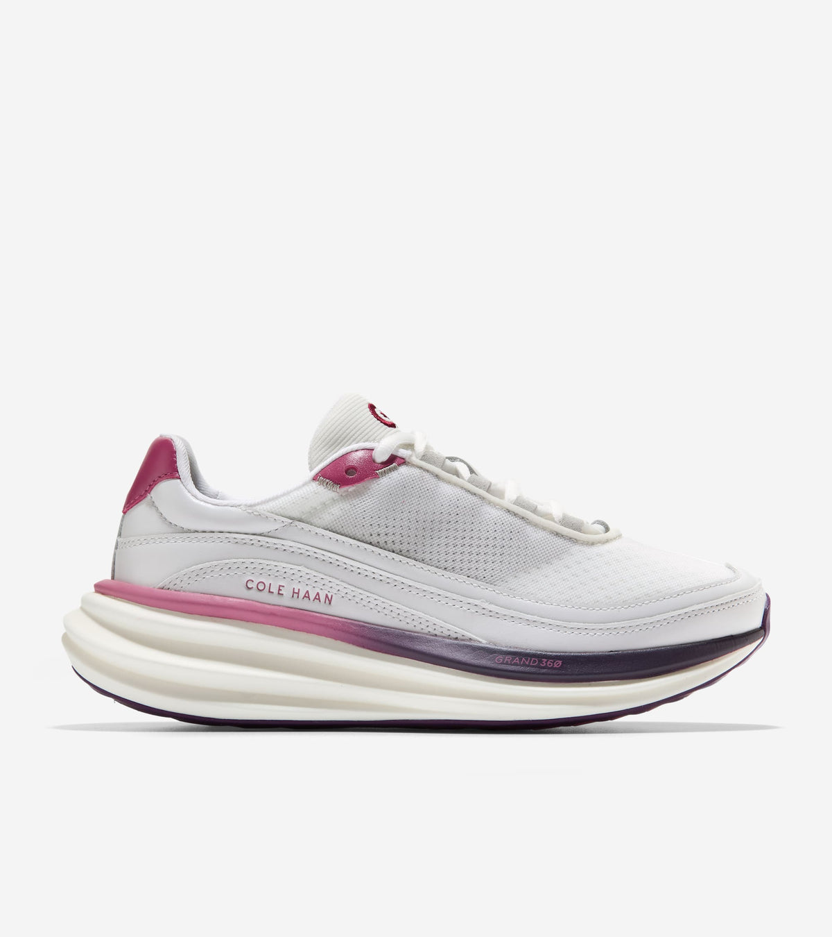 Women's ØriginalGrand Quadstar 2.0 Running Sneakers-White-Rose Wine-Ivory