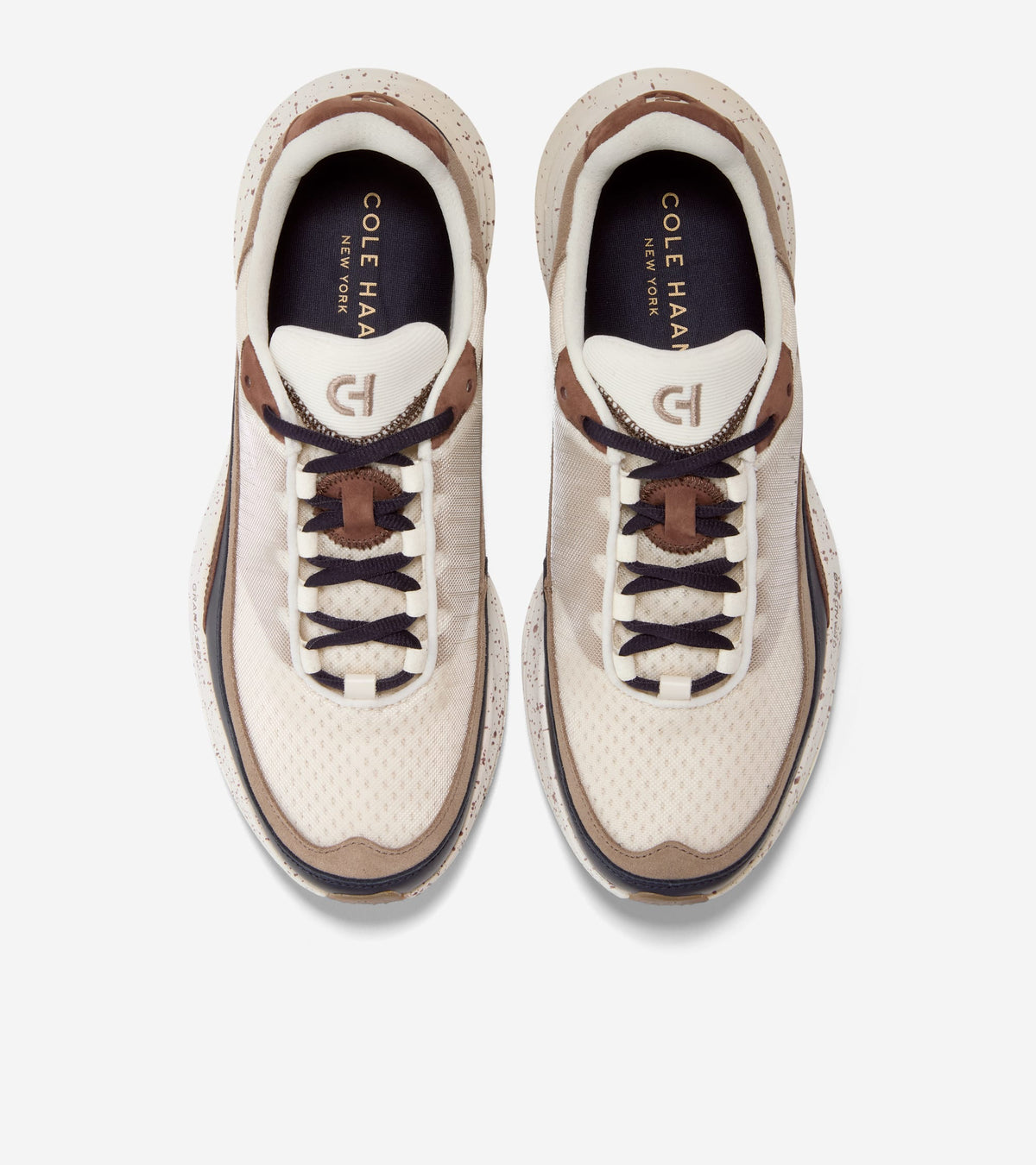 Men's ØriginalGrand Quadstar 2.0 Running Sneakers-Ivory-Navy Blazer-Chestnut