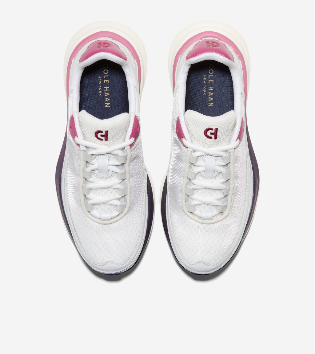 Women's ØriginalGrand Quadstar 2.0 Running Sneakers-White-Rose Wine-Ivory