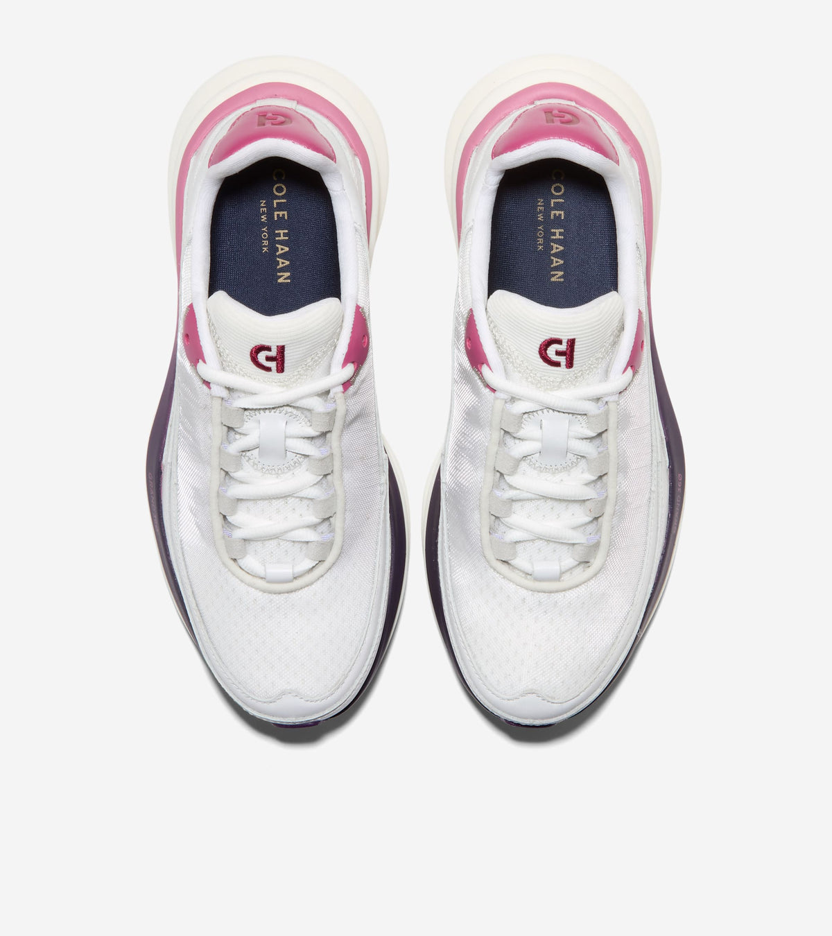 Women's ØriginalGrand Quadstar 2.0 Running Sneakers-White-Rose Wine-Ivory