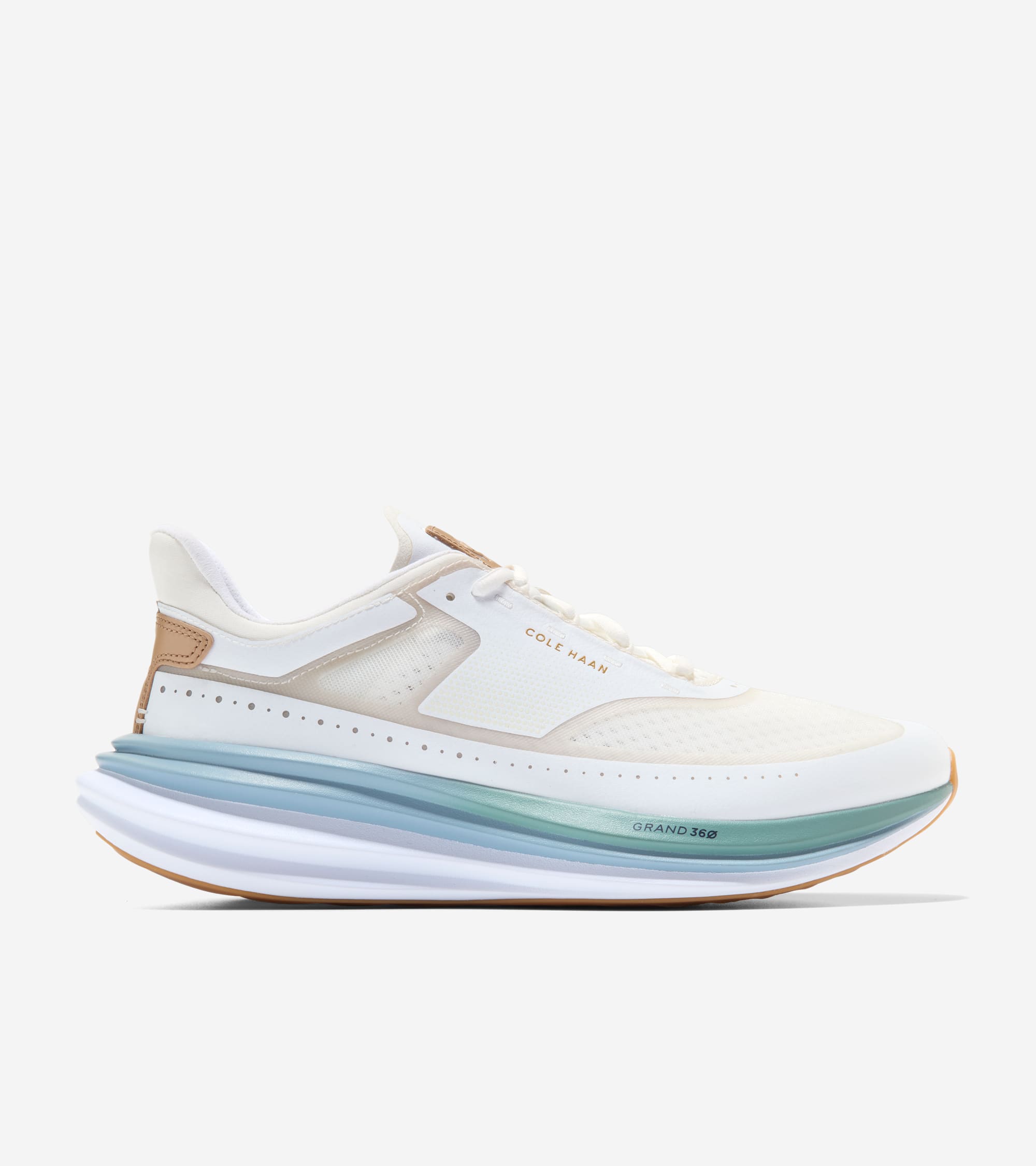 Men's ØriginalGrand Quadstar Running Sneakers in White | Cole Haan Men's ØriginalGrand Quadstar Running Sneakers in White | Cole Haan