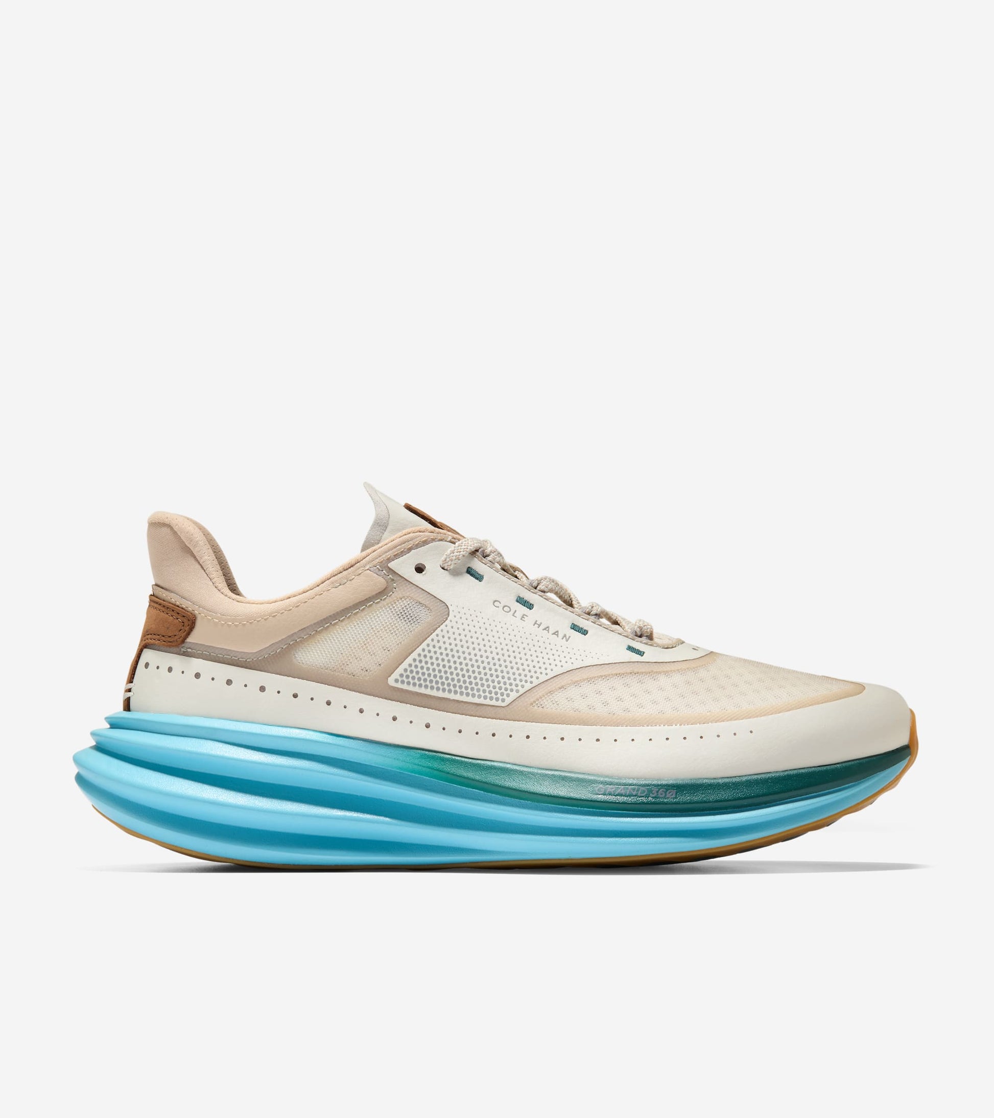 Men's ØriginalGrand Quadstar Running Sneakers-Silver Birch-Light Whiskey