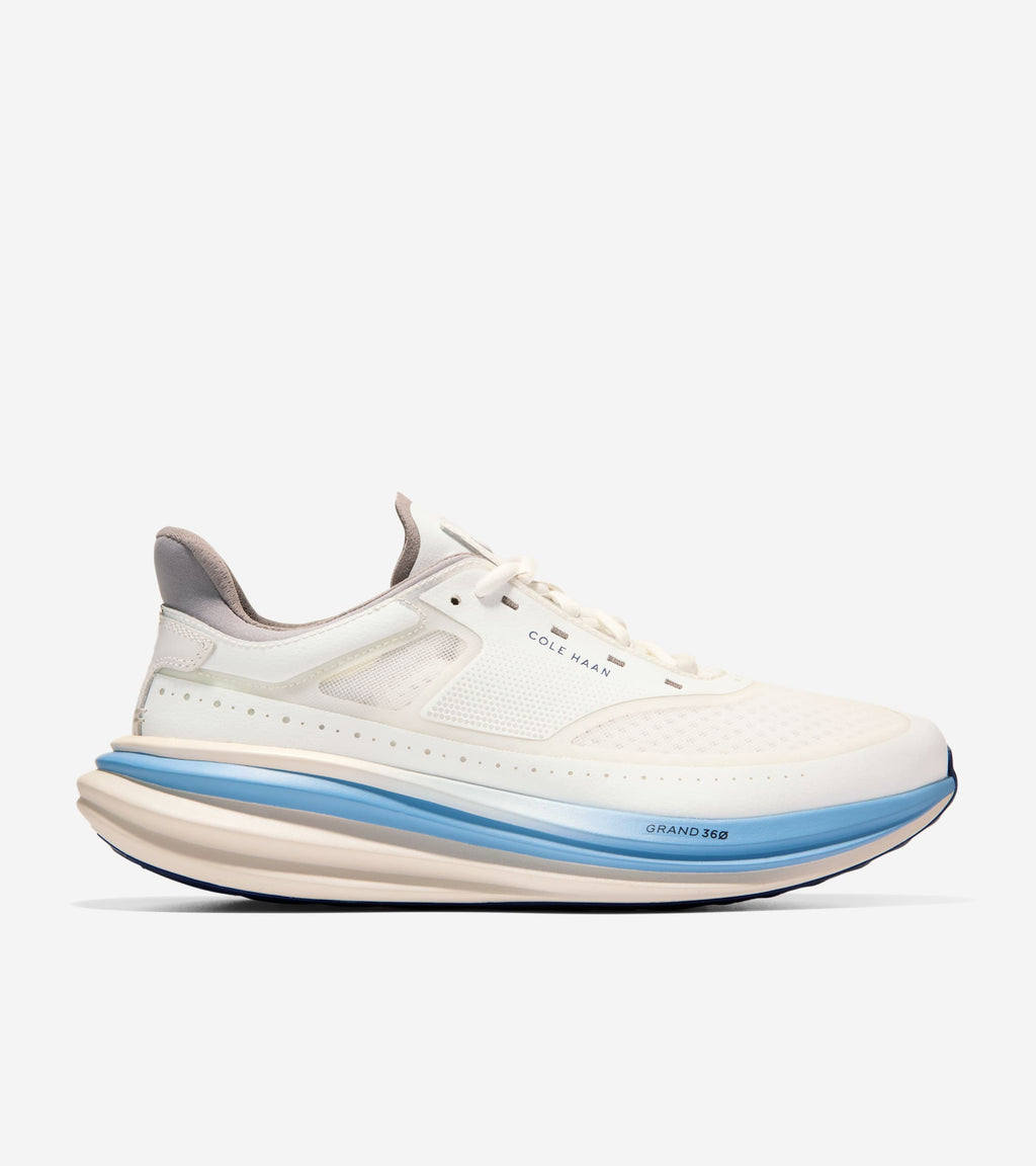 Men's ØriginalGrand Quadstar Running Sneakers-White-Vista Blue-Pumice Stone