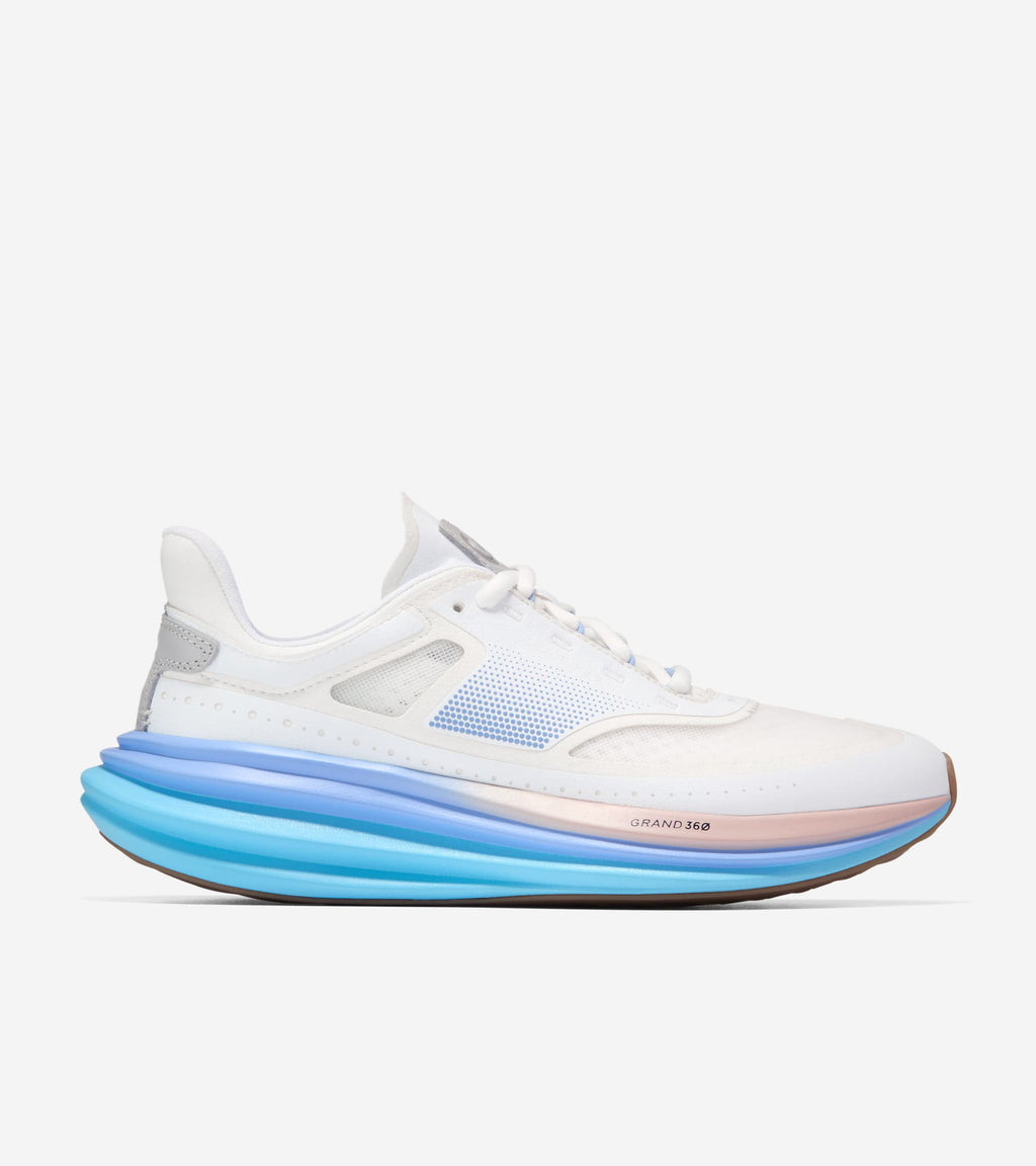 Women's ØriginalGrand Quadstar Running Sneakers-White-Harbor Mist-Sky Blue
