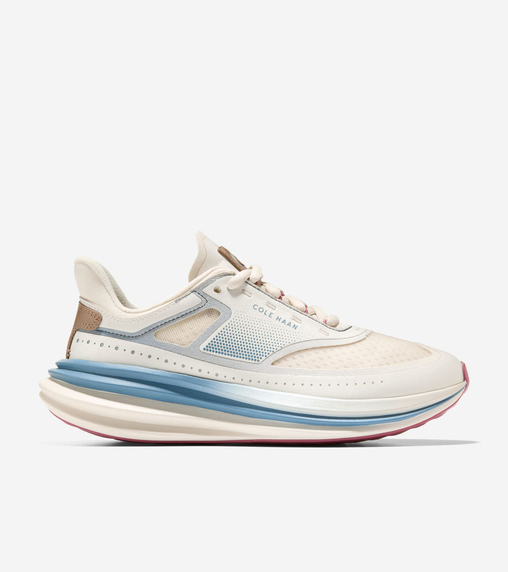 Women's ØriginalGrand Quadstar Running Sneakers-Ivory-Provincial Blue