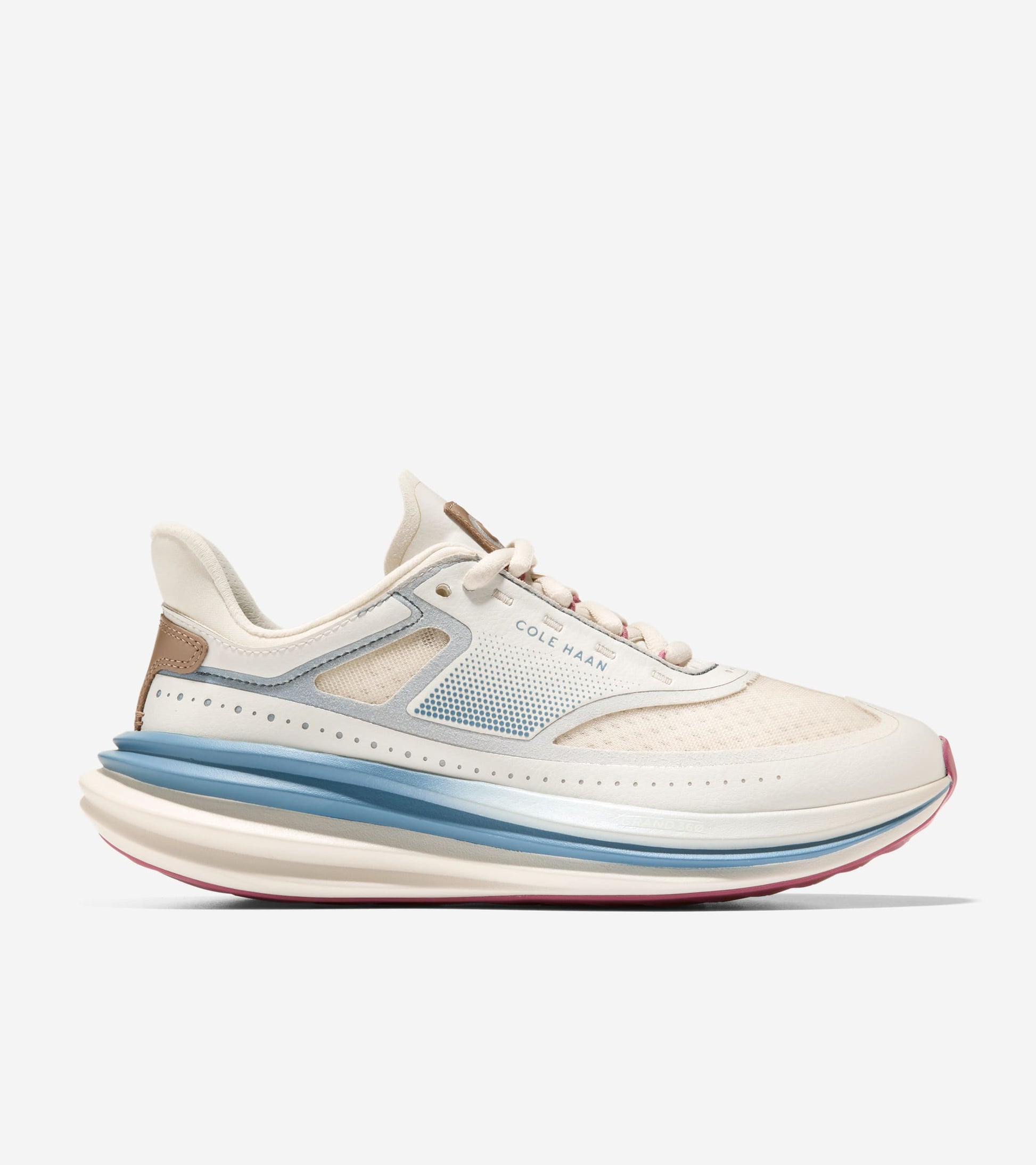 Women's ØriginalGrand Quadstar Running Sneakers-Ivory-Provincial Blue