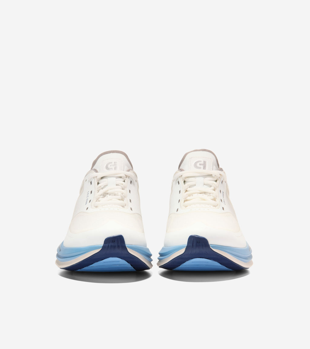 Men's ØriginalGrand Quadstar Running Sneakers-White-Vista Blue-Pumice Stone