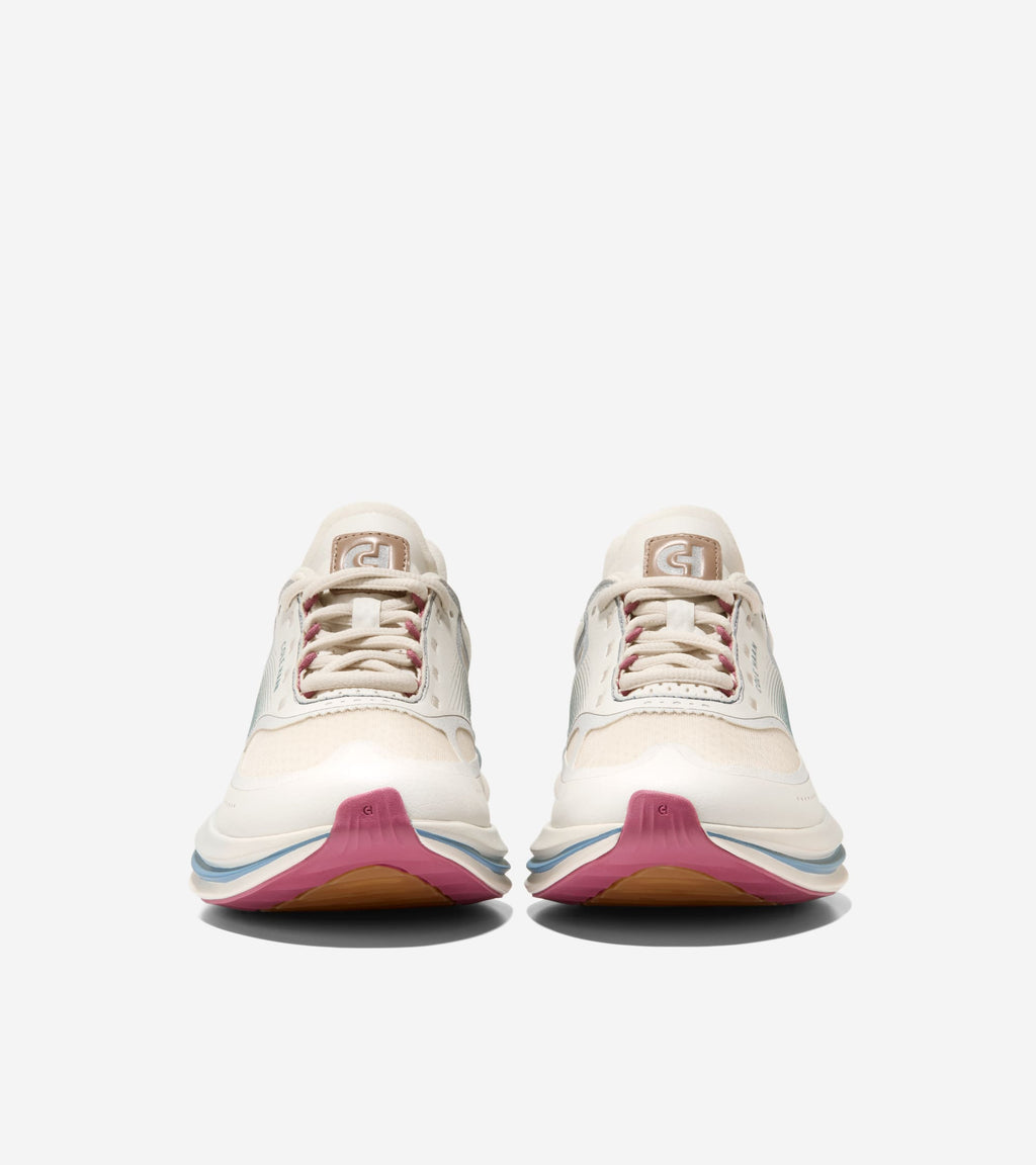 Women's ØriginalGrand Quadstar Running Sneakers-Ivory-Provincial Blue