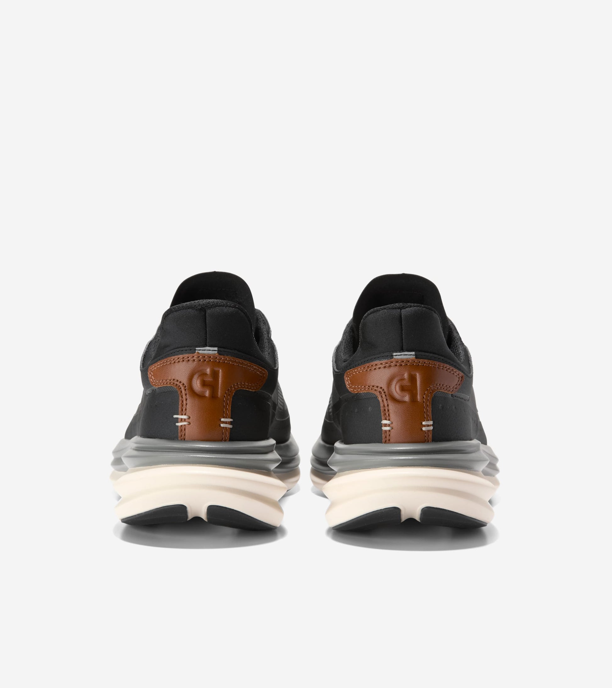Men's ØriginalGrand Quadstar Running Sneakers-Black-British Tan-Ivory