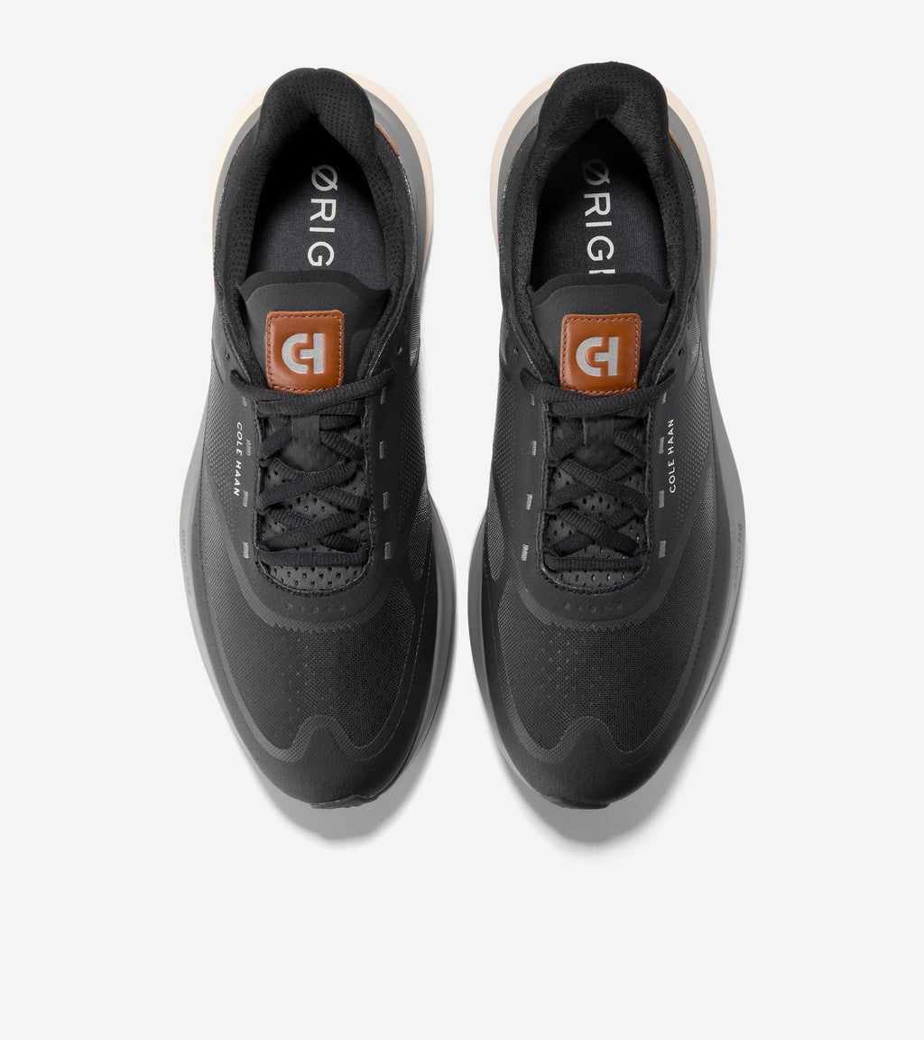 Men's ØriginalGrand Quadstar Running Sneakers-Black-British Tan-Ivory