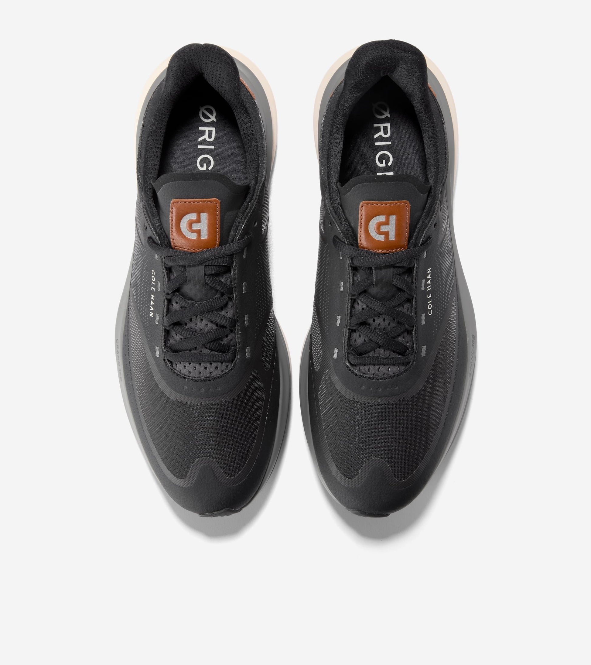Men's ØriginalGrand Quadstar Running Sneakers-Black-British Tan-Ivory