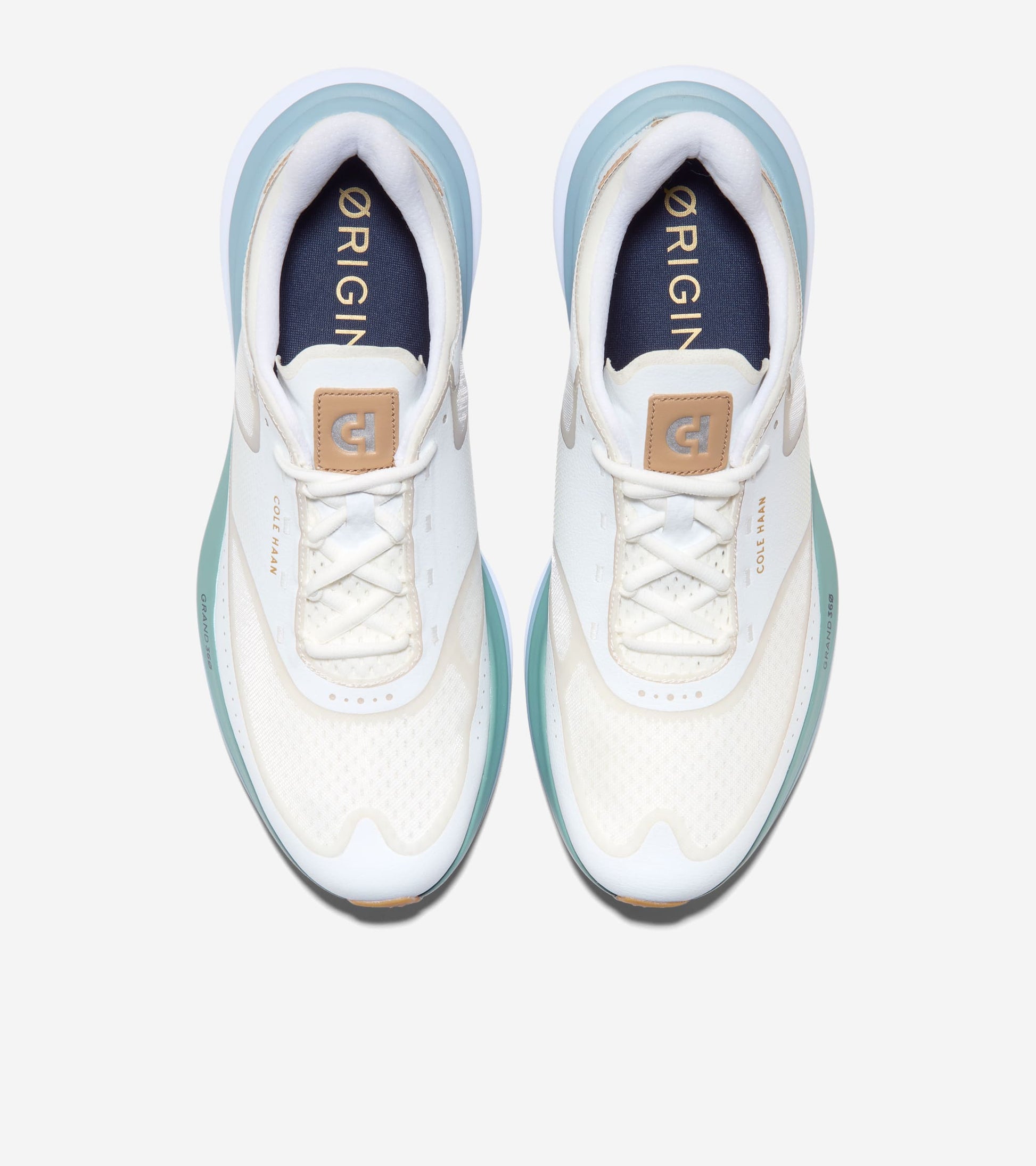 Men's ØriginalGrand Quadstar Running Sneakers-Ivory-Tuscan Sand-White