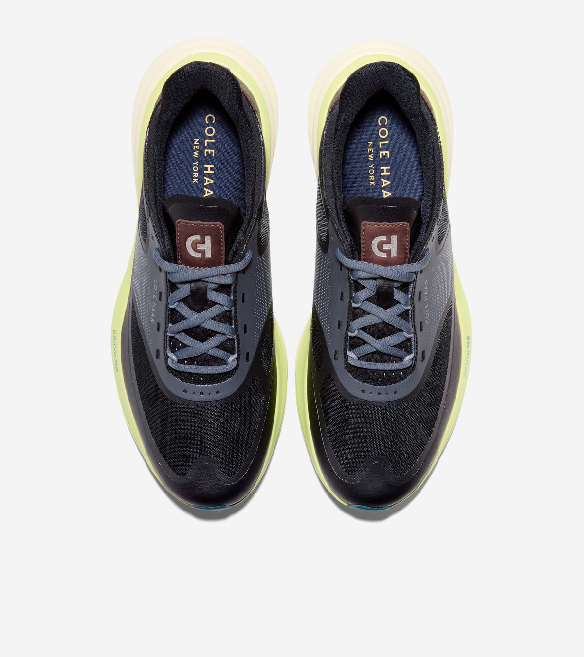 Men's ØriginalGrand Quadstar Running Sneakers-Black-Citron-Ivory