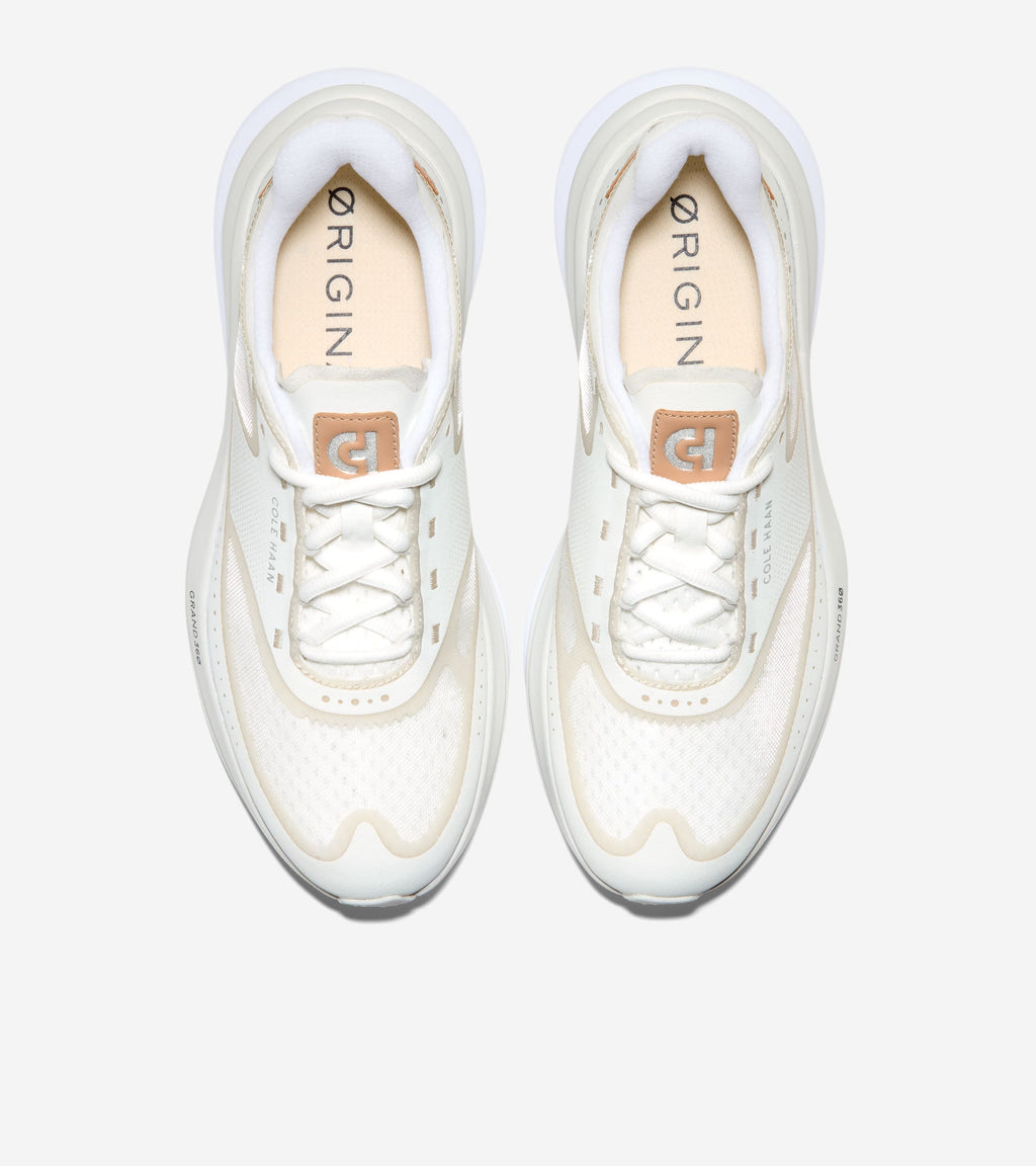Women's ØriginalGrand Quadstar Running Sneakers-Ivory-Vachetta-Optic White