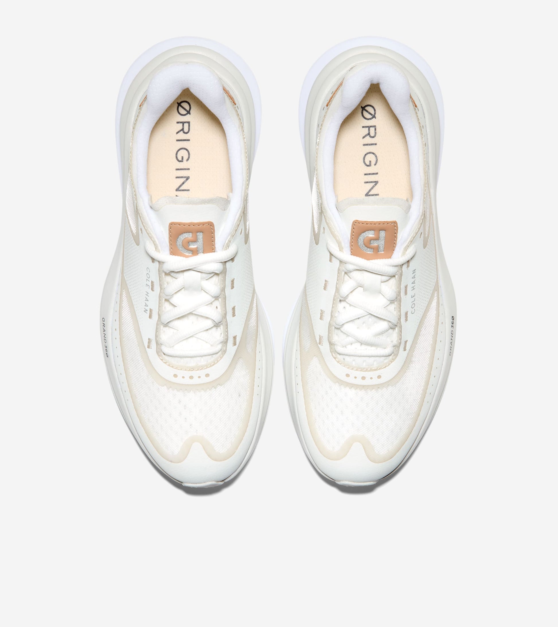 Women's ØriginalGrand Quadstar Running Sneakers-Ivory-Vachetta-Optic White