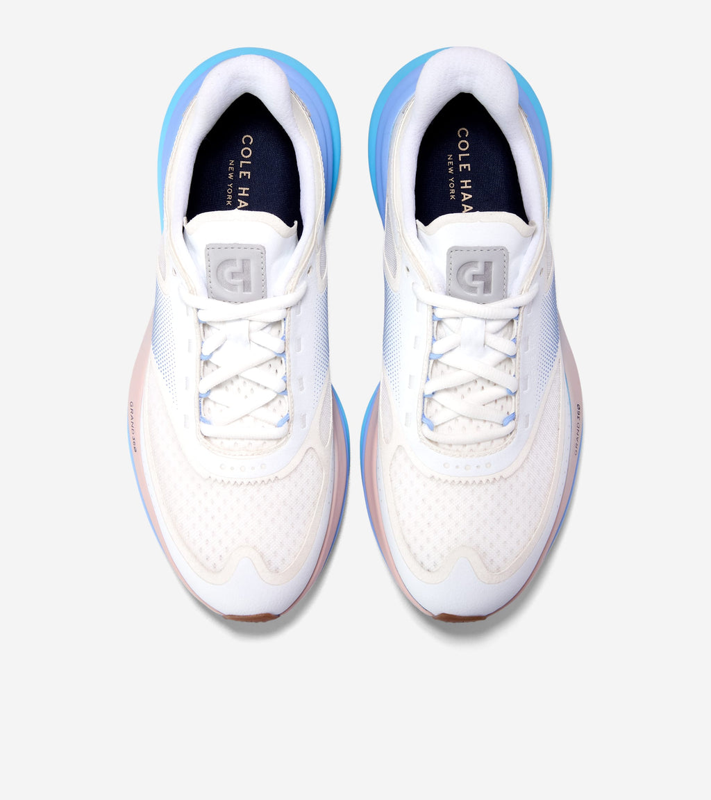 Women's ØriginalGrand Quadstar Running Sneakers-White-Harbor Mist-Sky Blue