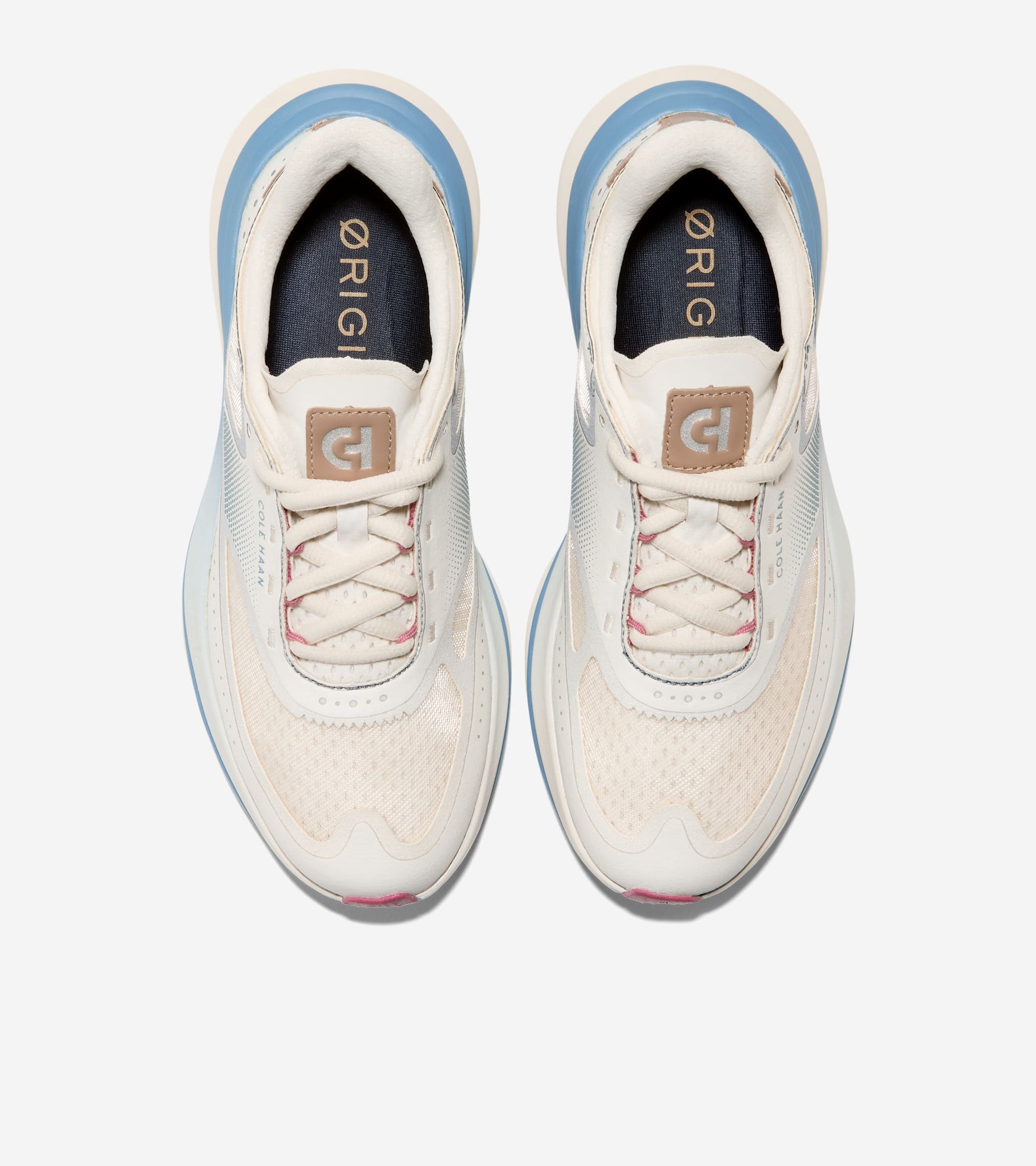 Women's ØriginalGrand Quadstar Running Sneakers-Ivory-Provincial Blue