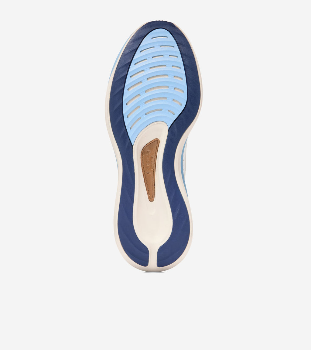 Men's ØriginalGrand Quadstar Running Sneakers-White-Vista Blue-Pumice Stone