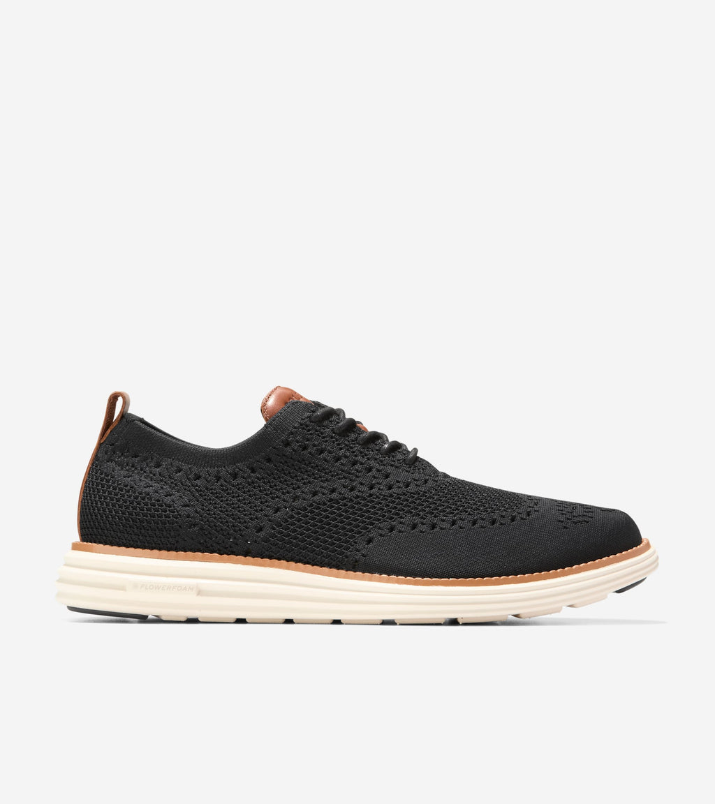 Men's ØriginalGrand Remastered Stitchlite™ Oxfords-Black-British Tan-Silver