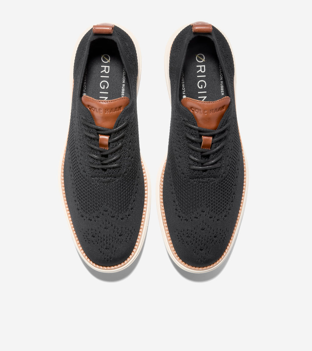 Men's ØriginalGrand Remastered Stitchlite™ Oxfords-Black-British Tan-Silver