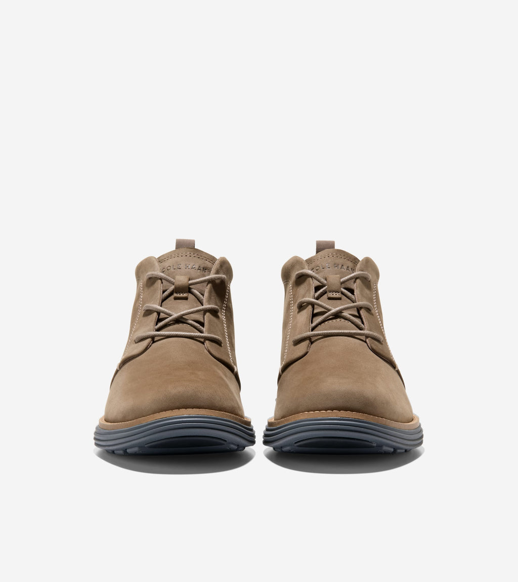 Men's ØriginalGrand Remastered Waterproof Chukka Boots-Irish Coffee-Gray Pinstripe